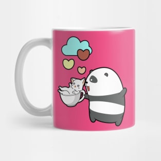 Cute Panda Cup Kitty Time Mug